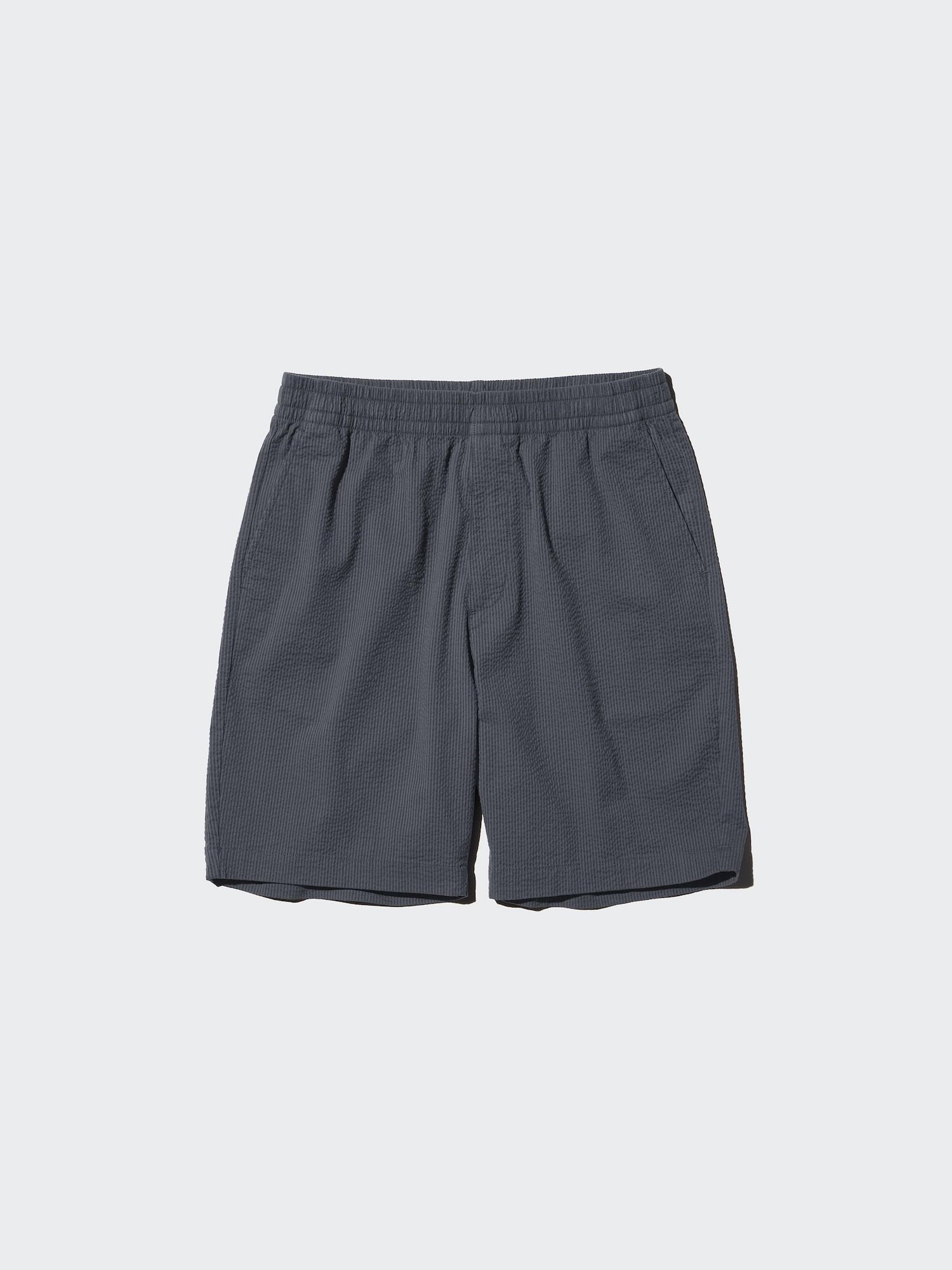 Stretch Easy Shorts (Seersucker) - DARK GRAY