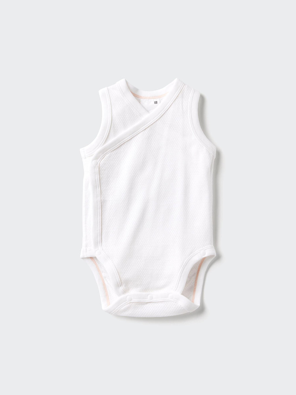 Cotton Mesh Bodysuit Sleeveless - PINK