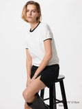UV Protection Crew Neck Sweater - OFF WHITE