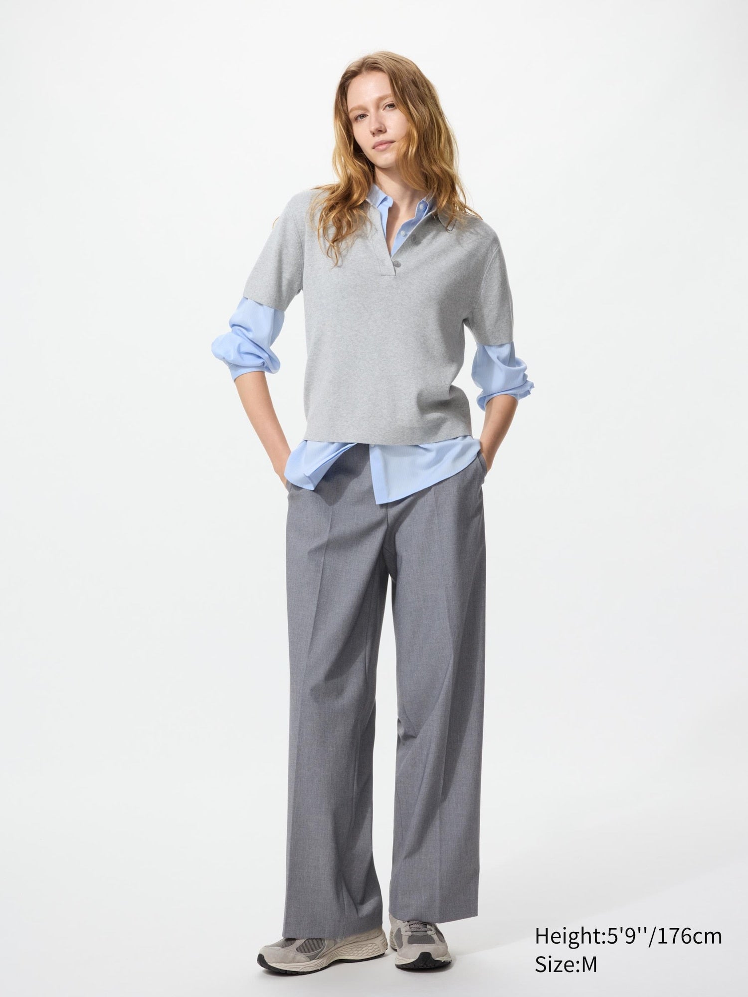 Smart Wide Pants (Longer Length) - GRAY