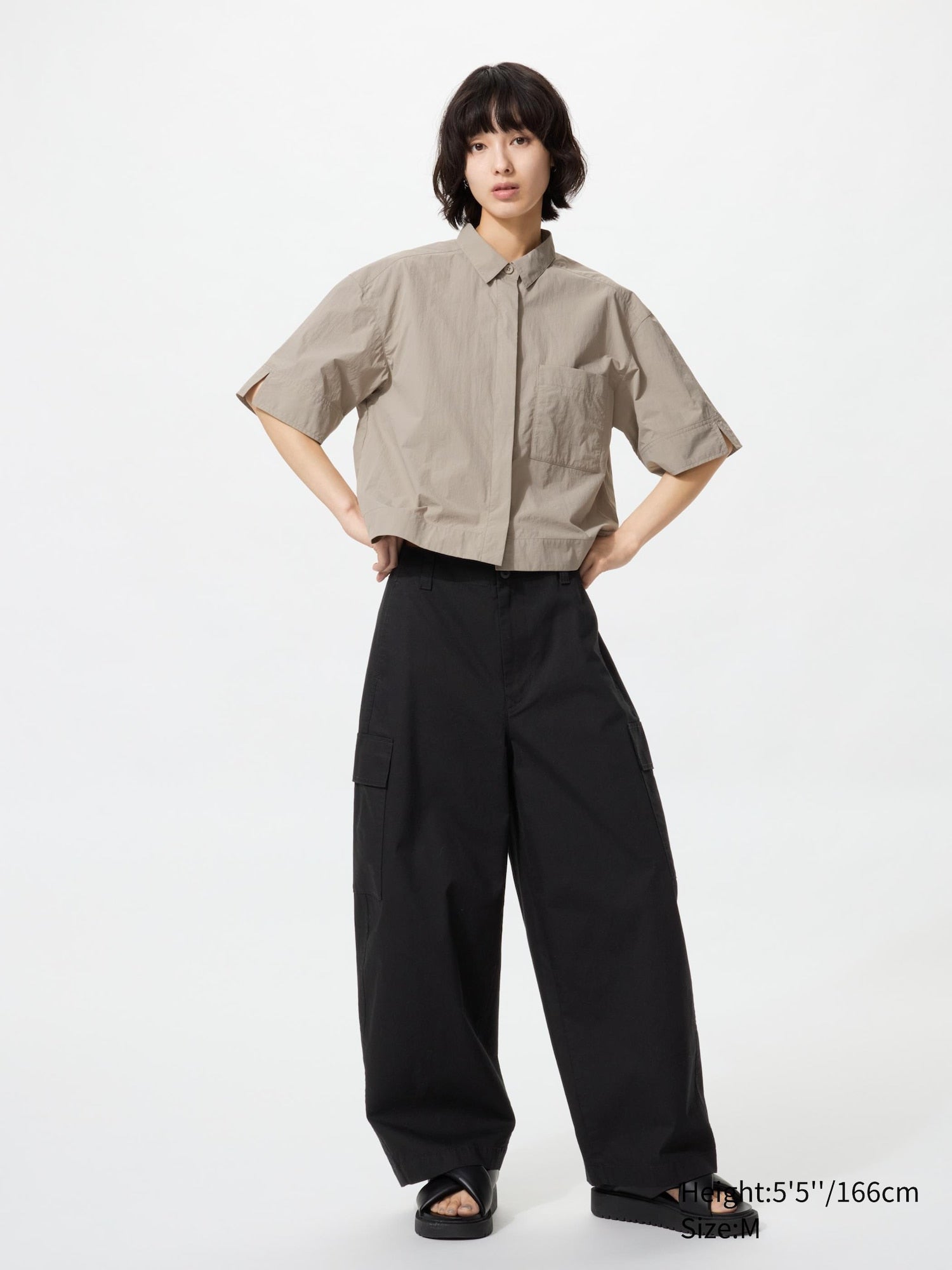 Barrel Cargo Pants - BLACK