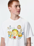 MANGA 100th UT - Coji-Coji (Short Sleeve Graphic T-Shirt) - WHITE