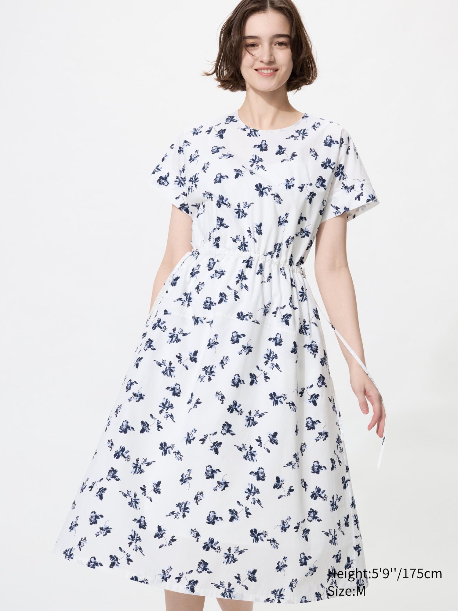 Cotton Flare Dress - OFF WHITE
