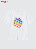 PEACE FOR ALL E. Moureaux Short Sleeve T-Shirt - WHITE