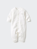 Ribbed One Piece Outfit Long Sleeve - WHITE