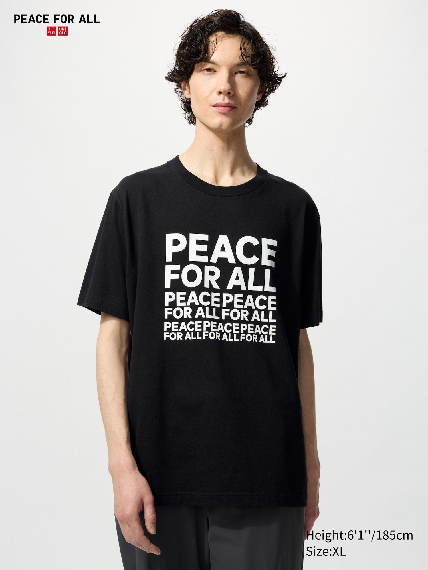 PEACE FOR ALL Kashiwa Sato Short Sleeve T-Shirt - BLACK