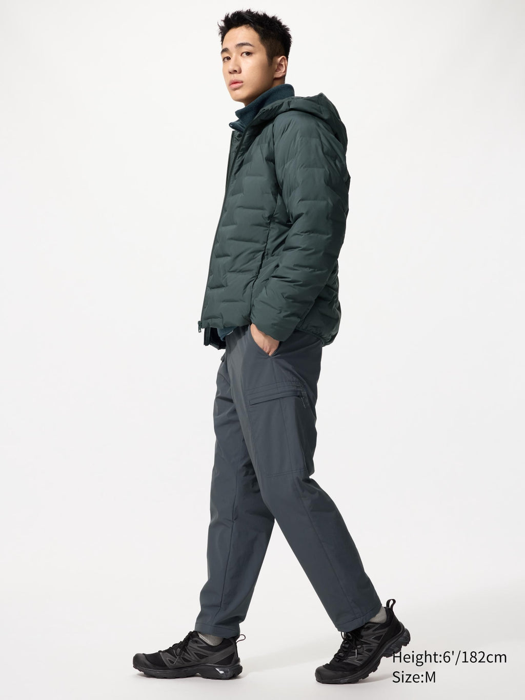Warm Lined Pants (Shorter Length) - BLACK