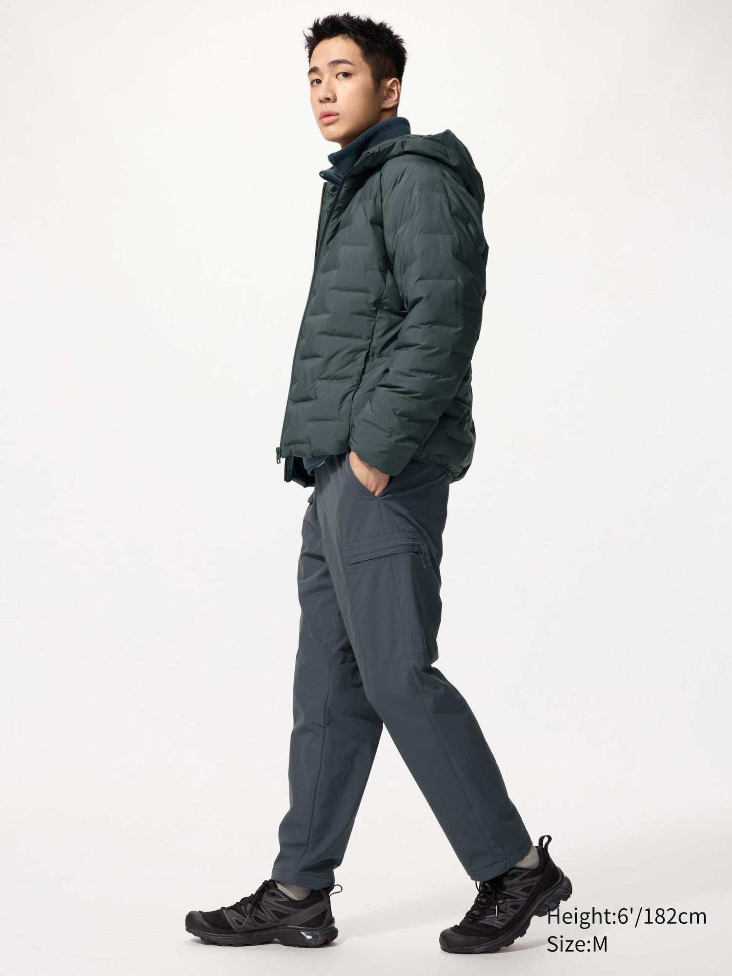 Warm Lined Pants (Shorter Length) - BLACK
