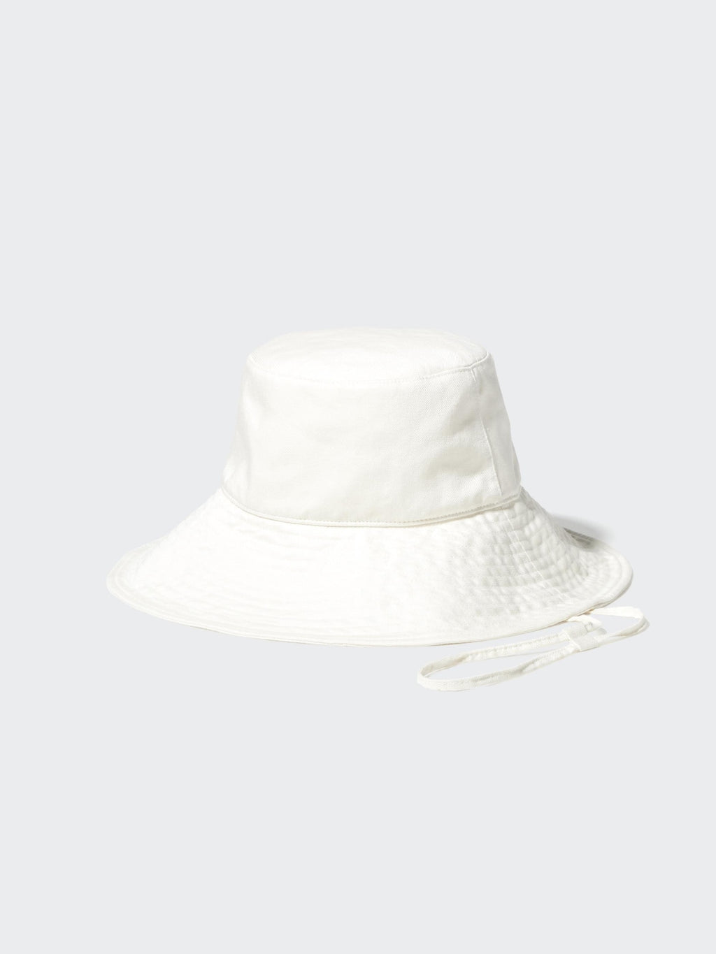 UV Protection Cotton Linen Wide Brim Hat - BLACK