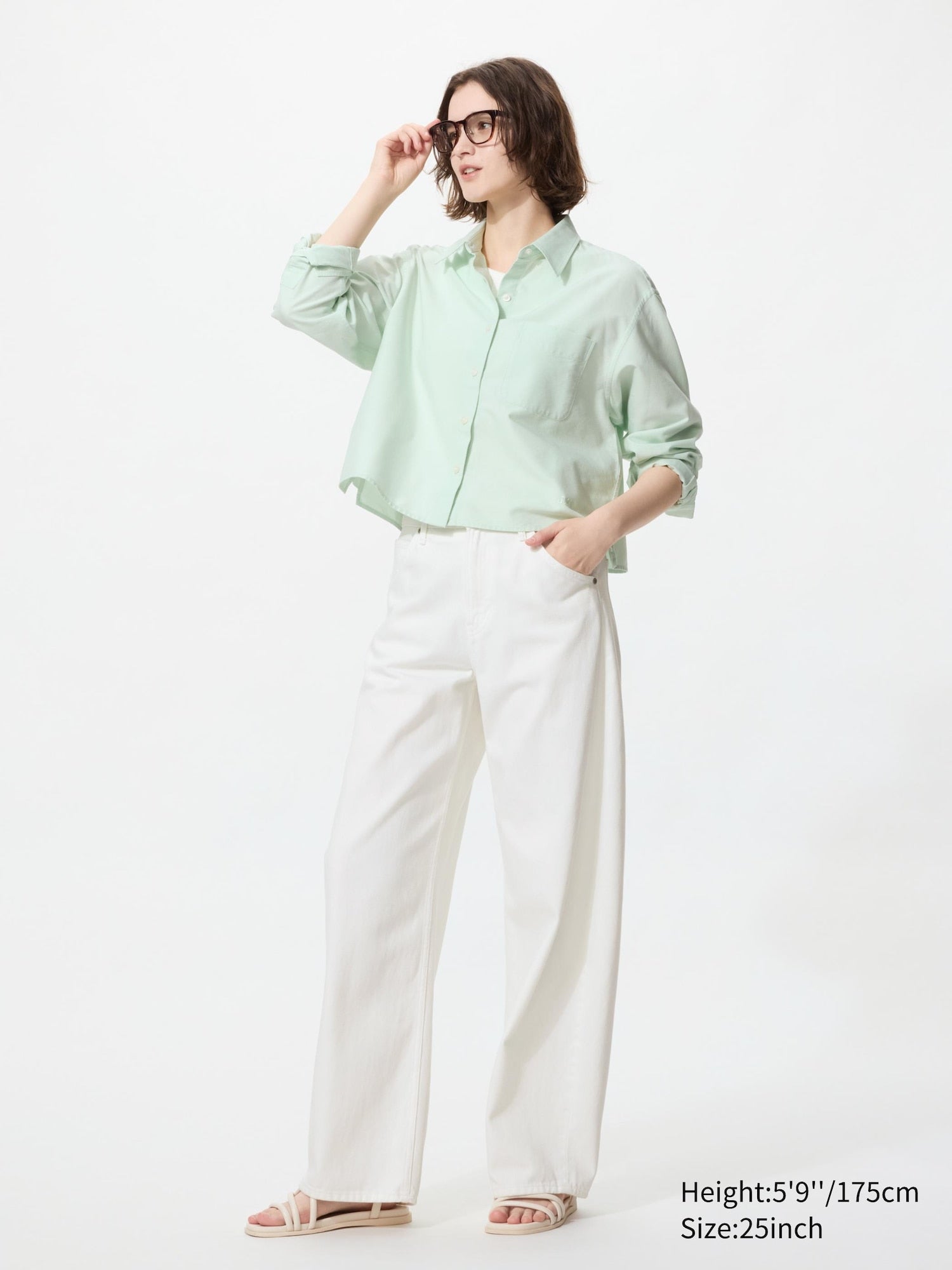 Baggy Curve Jeans (Longer Length) - WHITE