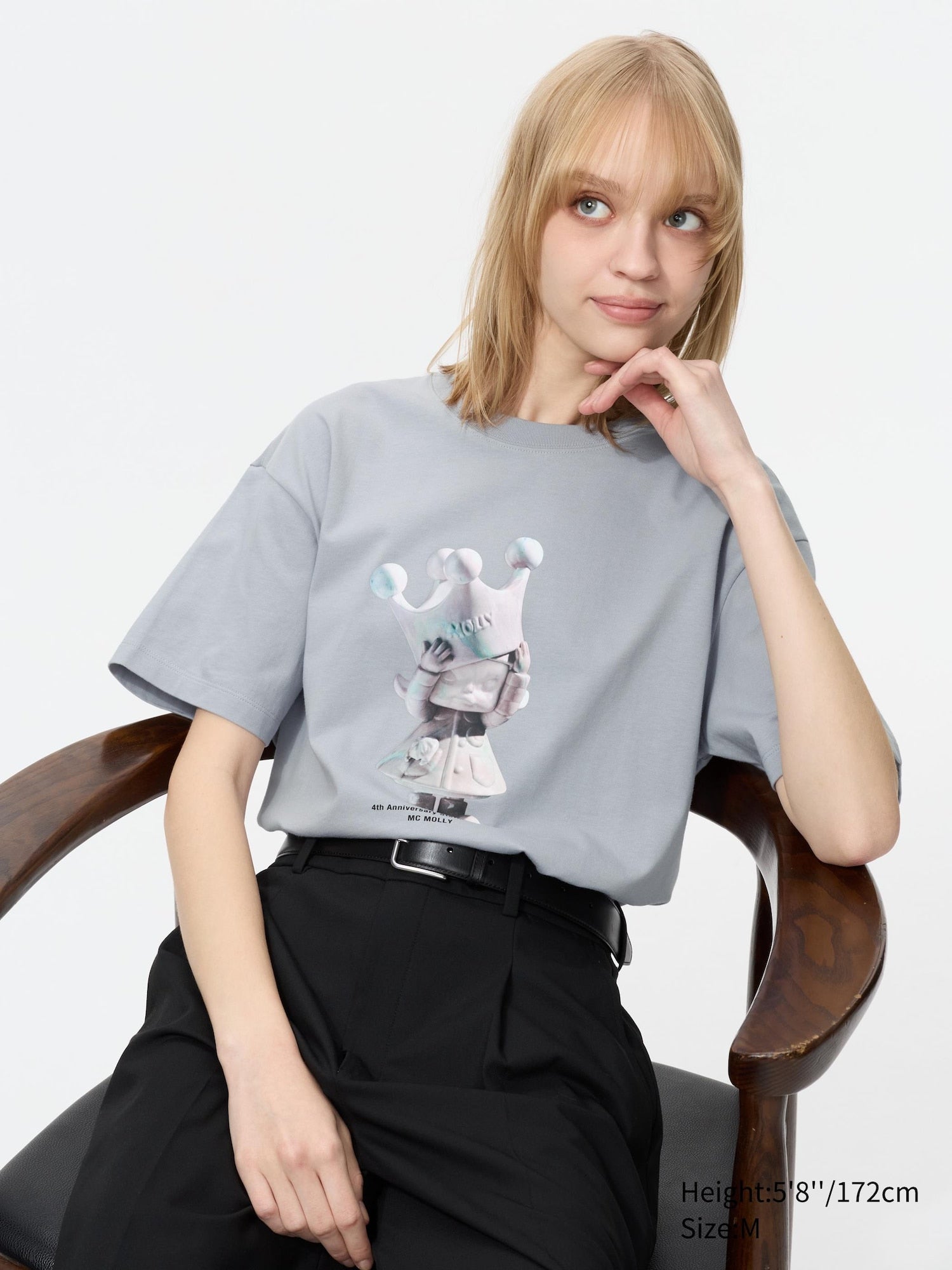 POP MART UT - MOLLY (Short Sleeve Graphic T-Shirt) - GRAY