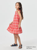 GIRLS Camisole Dress Checked - BLUE