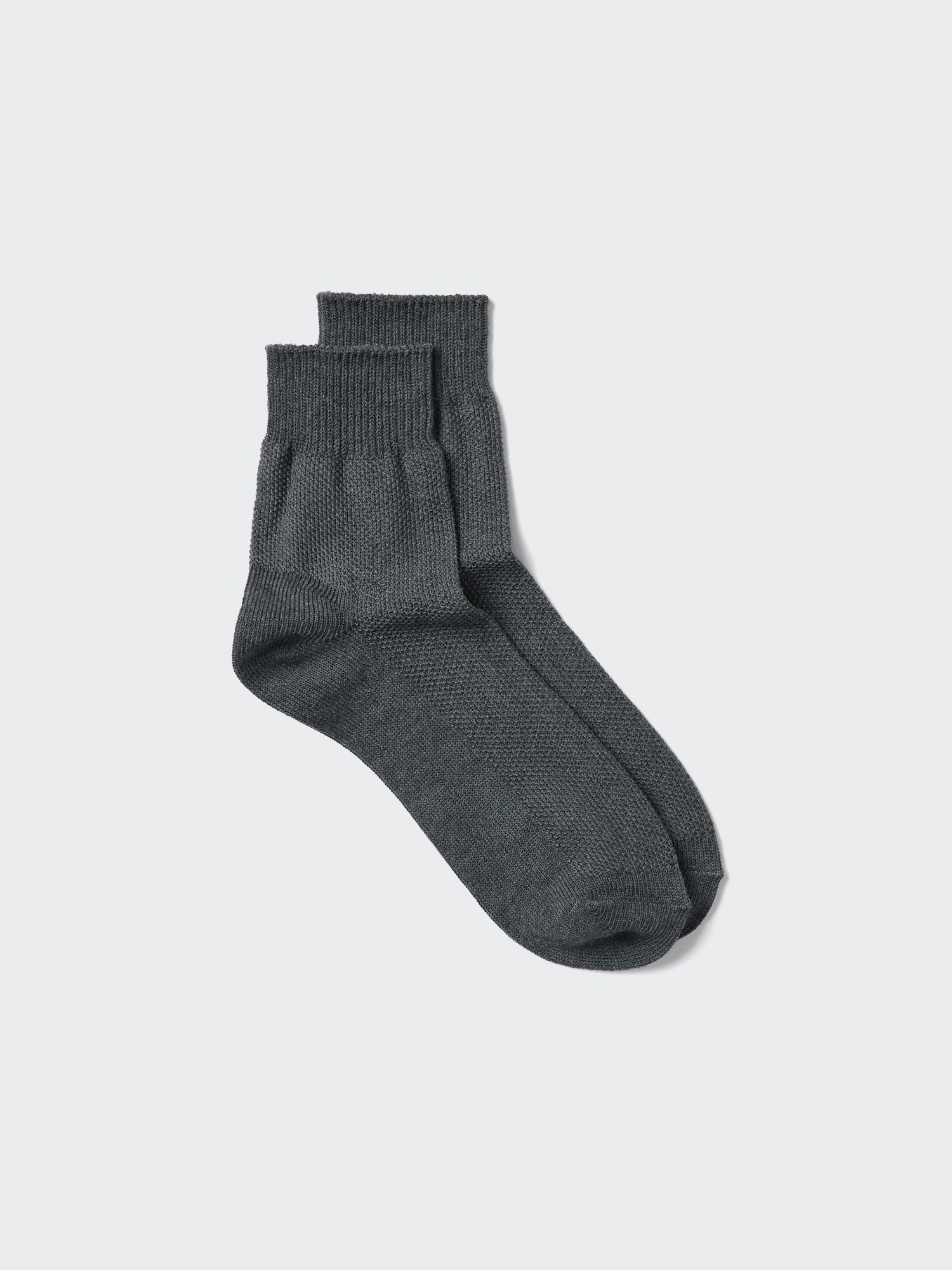 Half Socks Pique - DARK GRAY