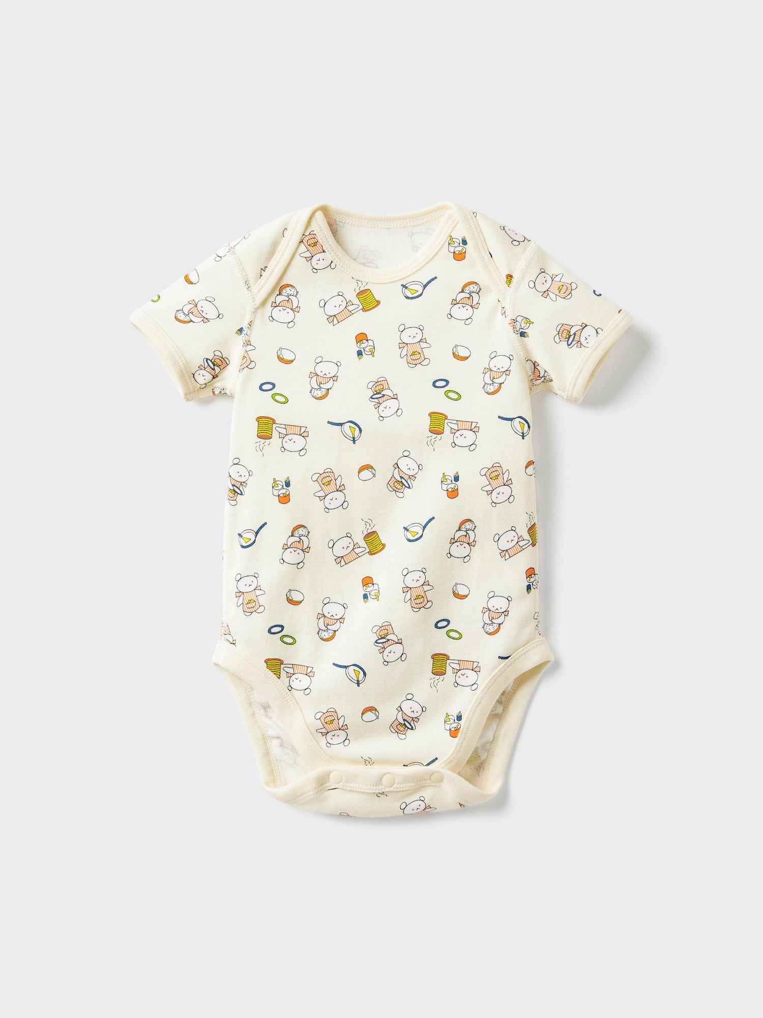 The Picture Book Collection Short Sleeve Bodysuit - CREAM