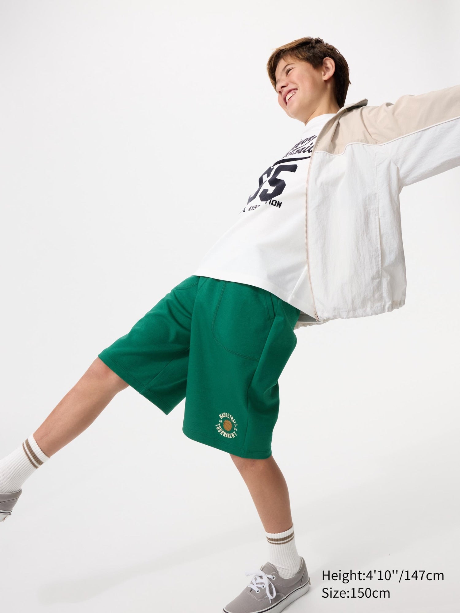 KIDS AIRism Cotton Half Pants - GREEN