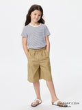 KIDS Baggy Cargo Half Pants - BEIGE