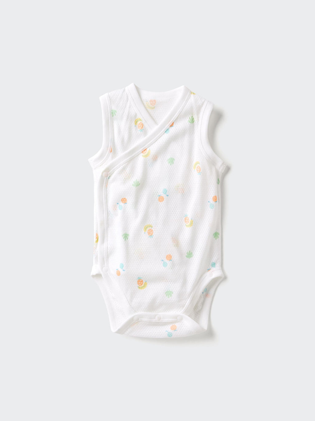 Cotton Mesh Bodysuit Sleeveless - OFF WHITE
