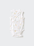 Cotton Mesh Bodysuit Sleeveless - OFF WHITE