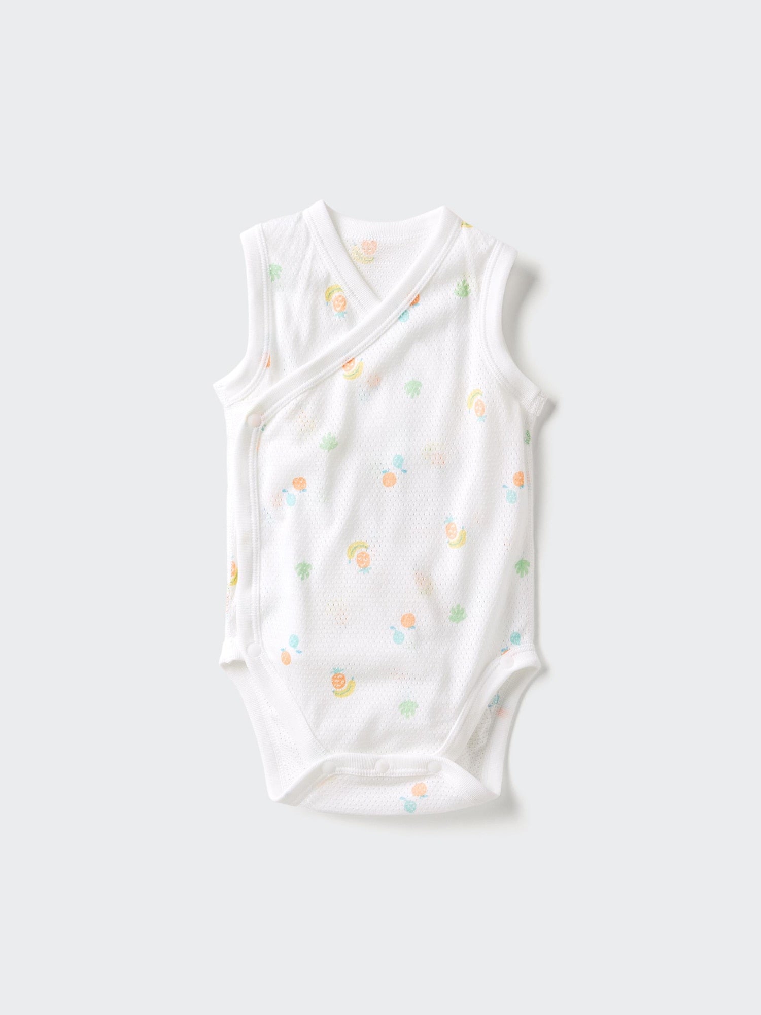 Cotton Mesh Bodysuit Sleeveless - OFF WHITE