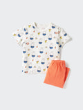 Picture Book Dry Pajamas Short Sleeve (miffy) - ORANGE