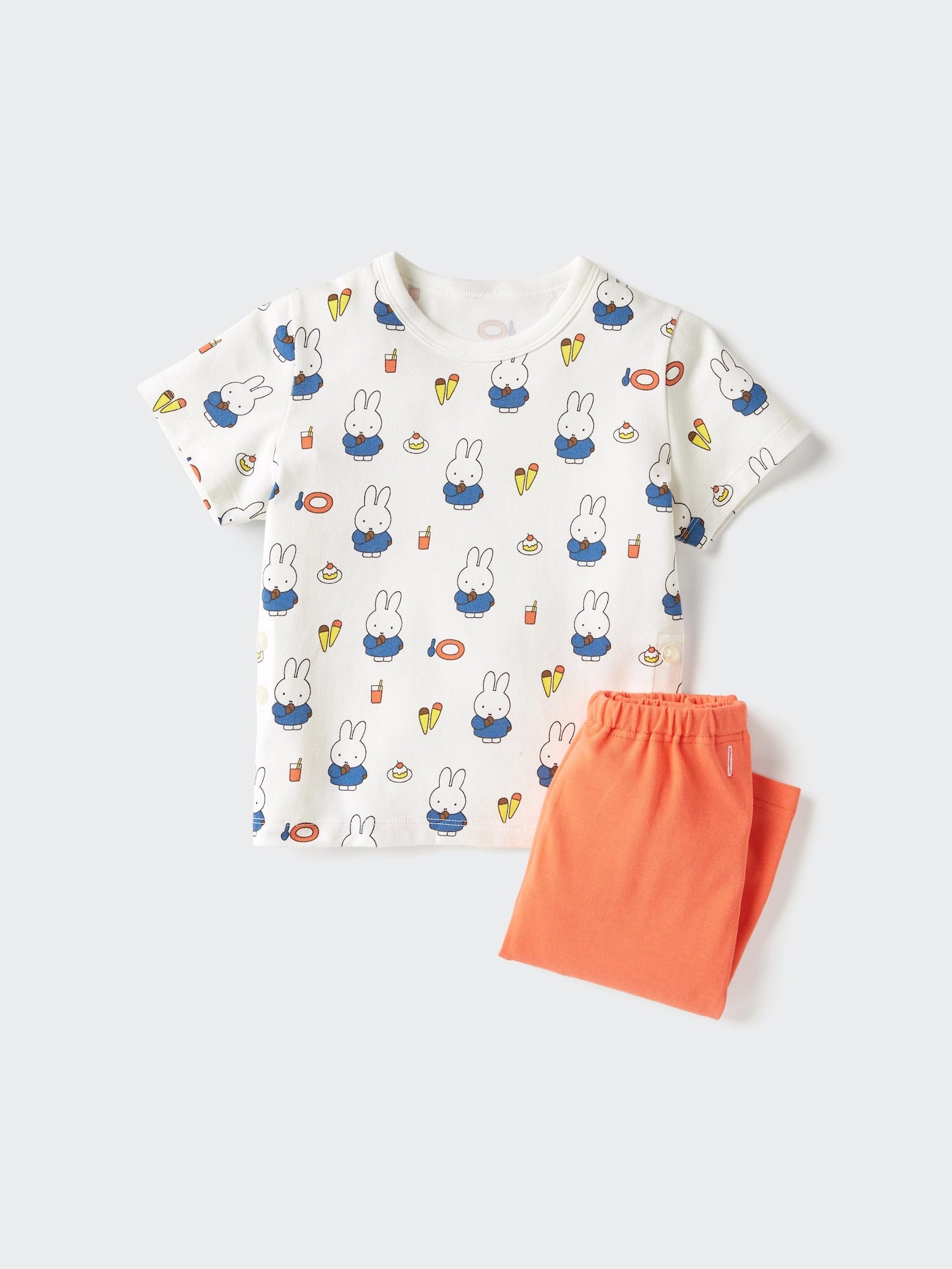 Picture Book Dry Pajamas Short Sleeve (miffy) - ORANGE