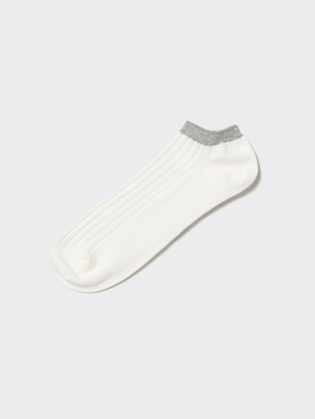 Ribbed Short Socks - GRAY