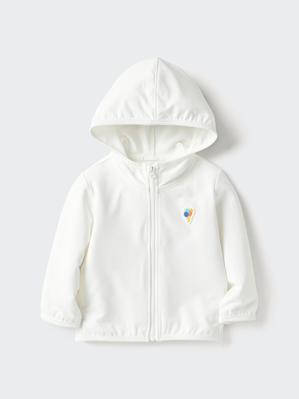 UV Protection Mesh Hoodie - WHITE