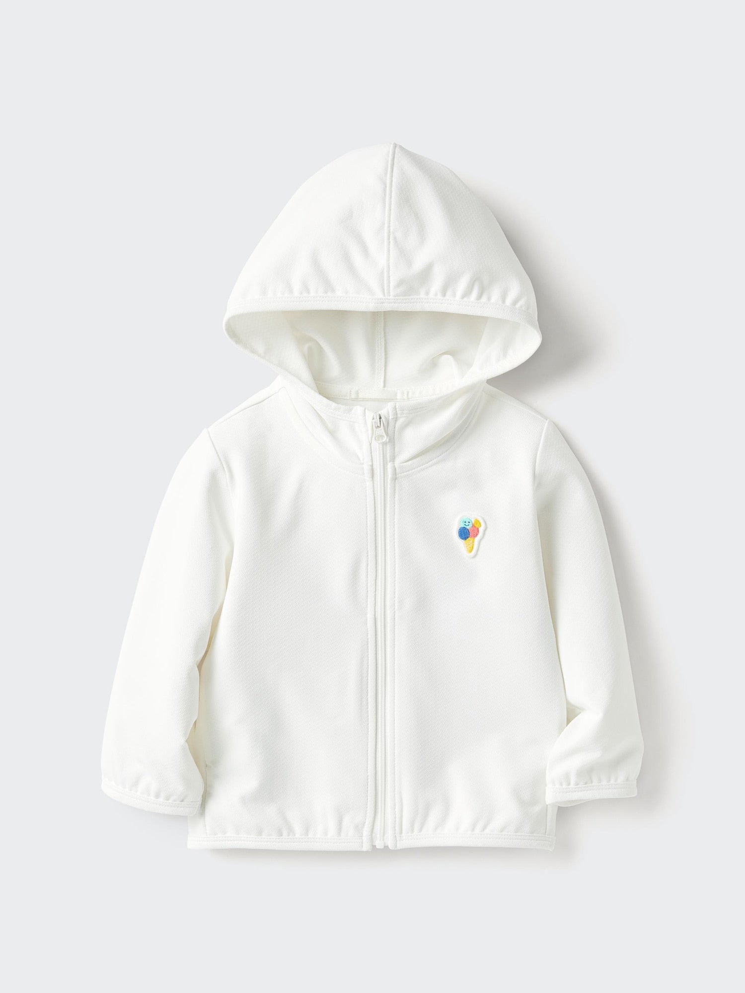 UV Protection Mesh Hoodie - WHITE