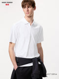 DRY-EX Half-Zip Polo Shirt - WHITE