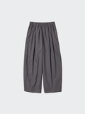 Cotton Volume Easy Pants - GRAY