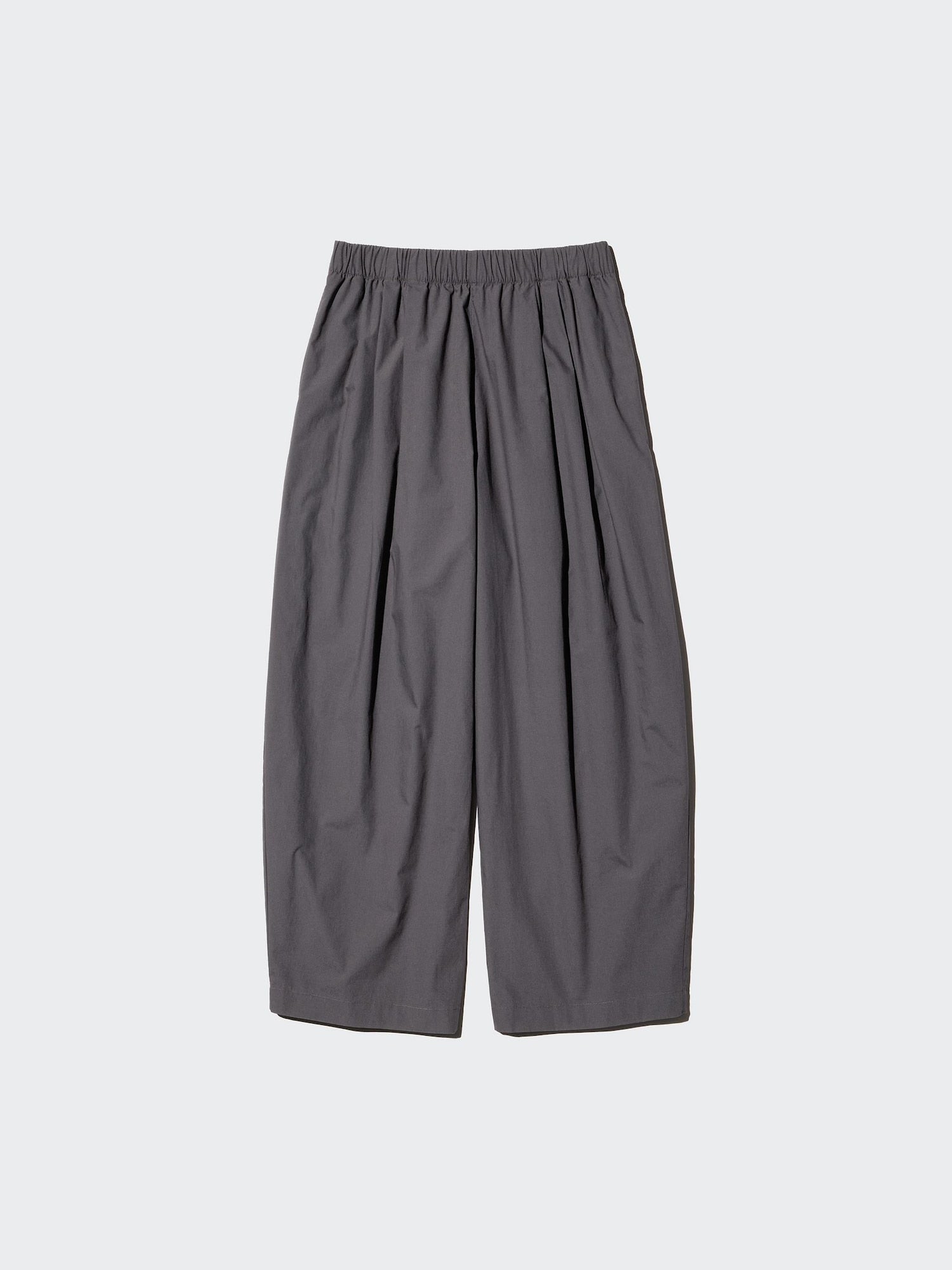 Cotton Volume Easy Pants - GRAY