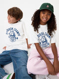 KIDS AIRism Cotton Graphic Crew Neck T-Shirt - OFF WHITE