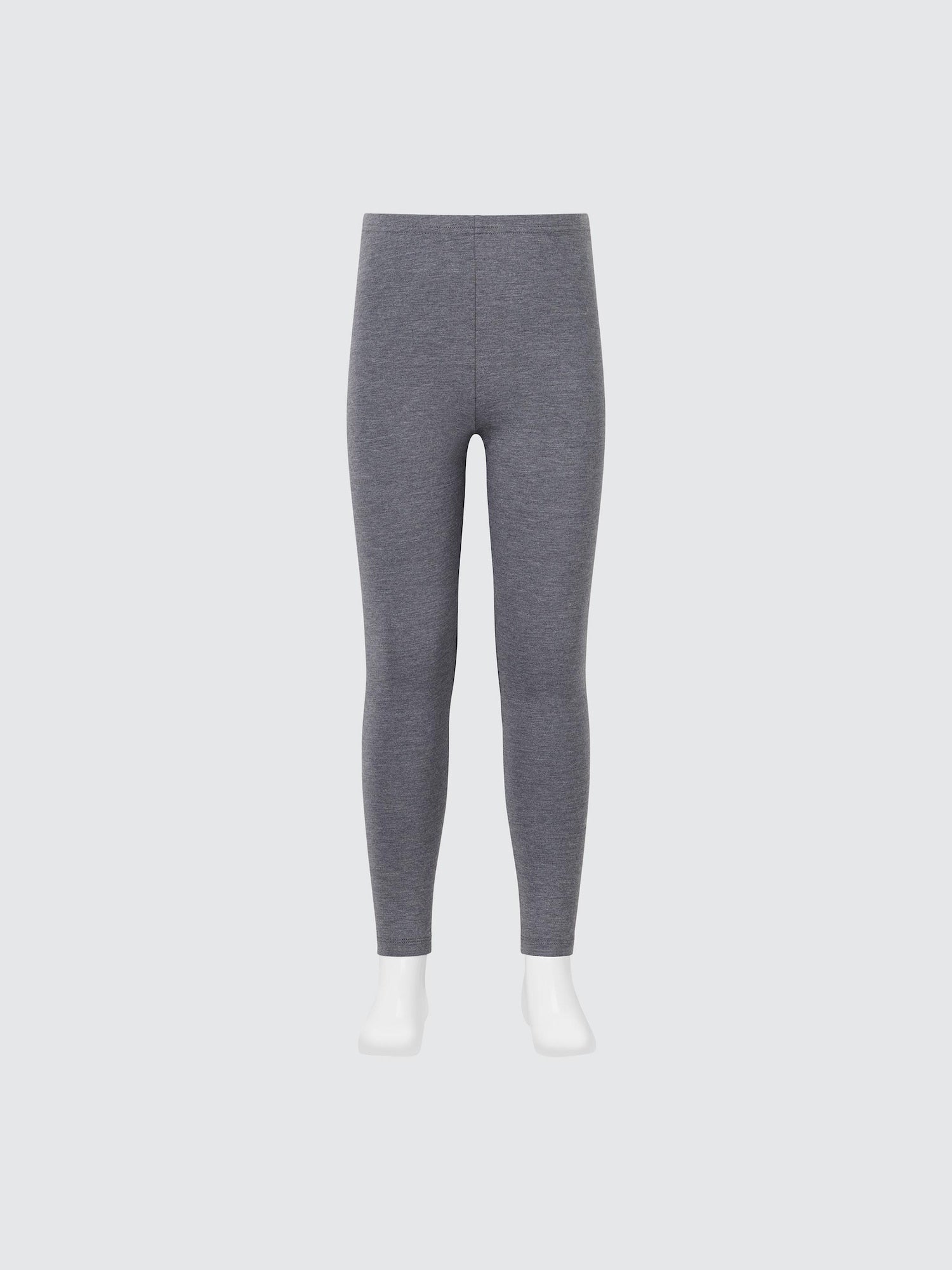 KIDS HEATTECH Extra Warm Cotton Leggings - DARK GRAY