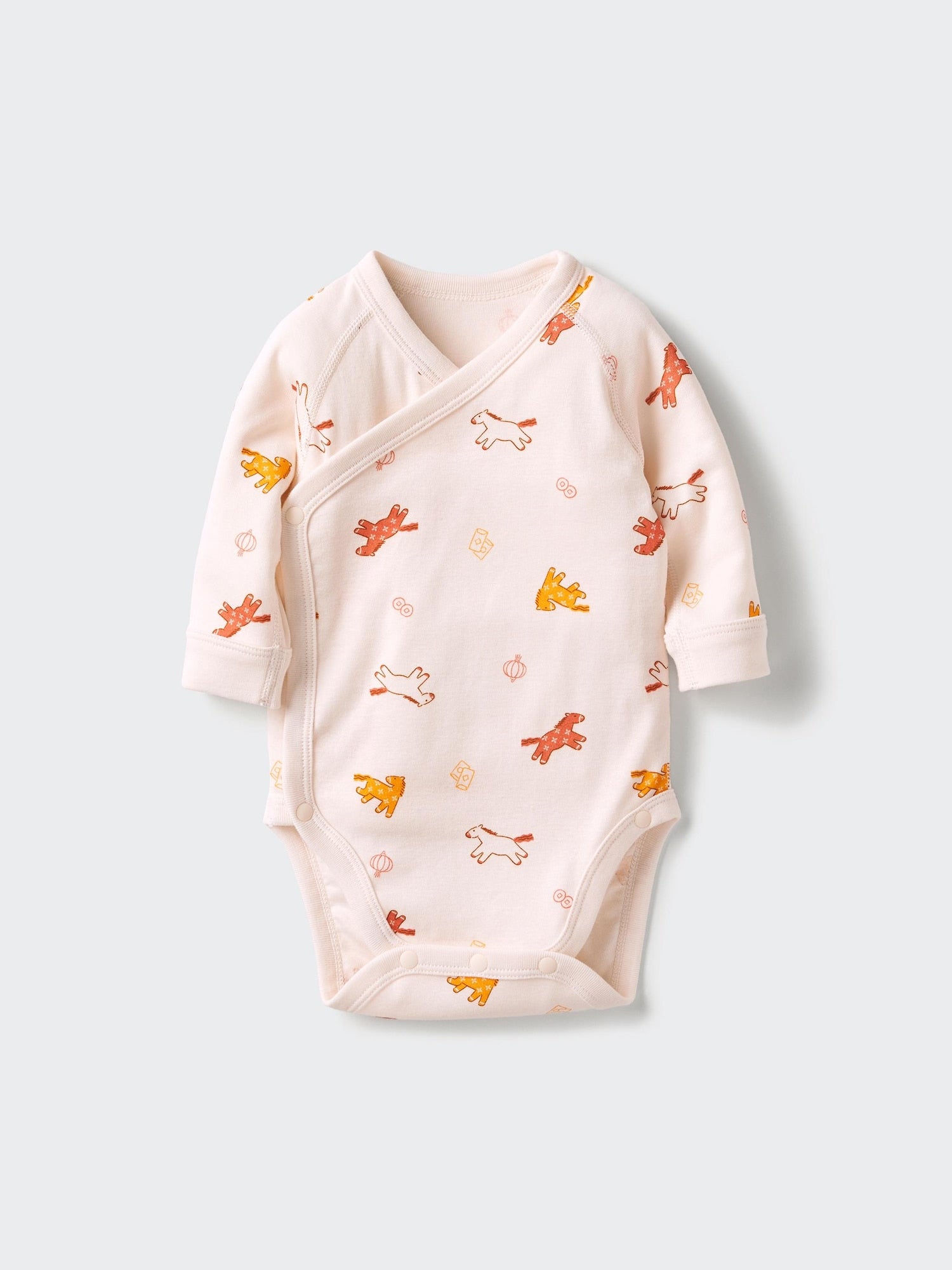 Bodysuit Long Sleeve (Horse) - RED