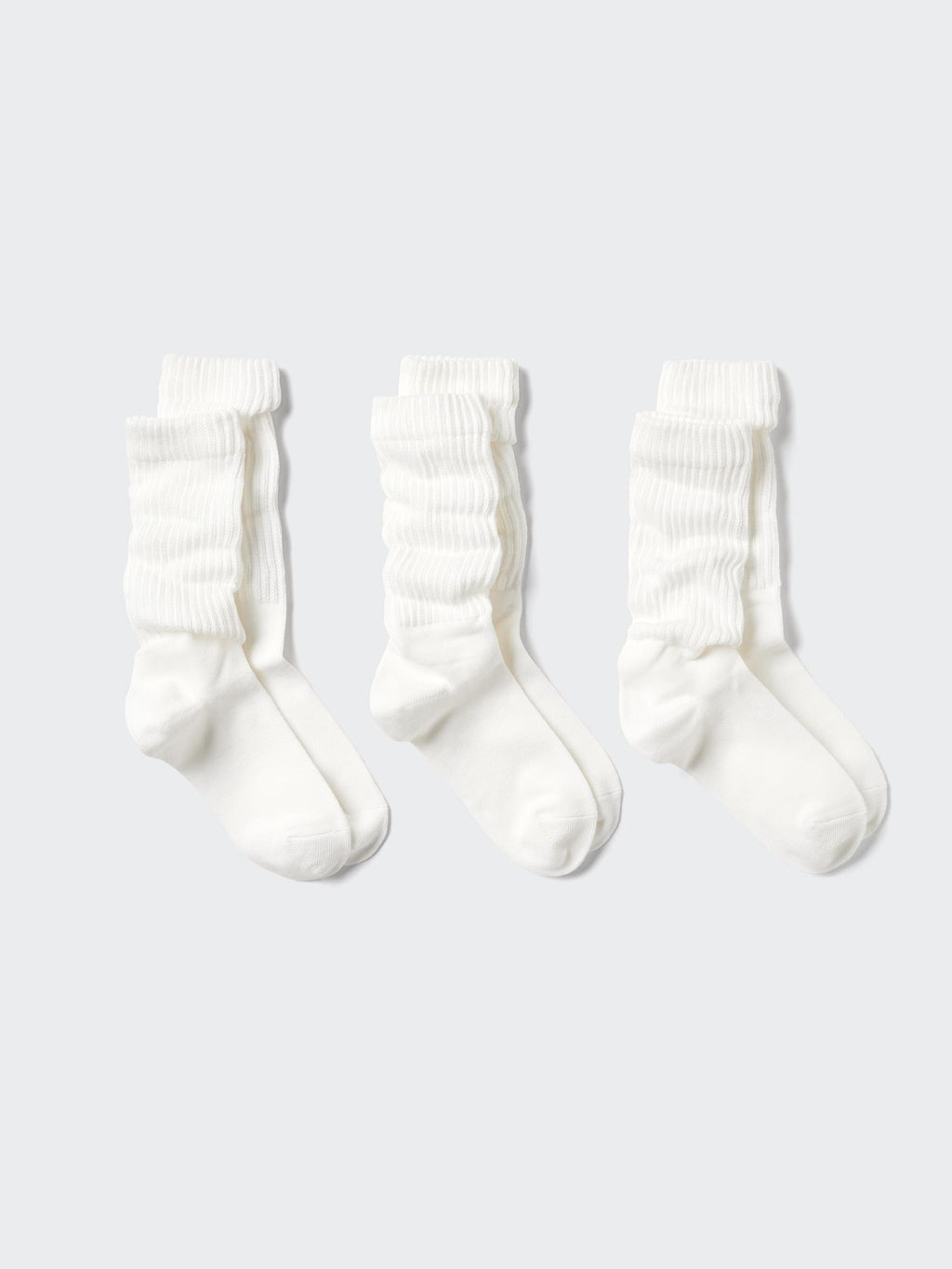 Socks 3 Pairs Loose - WHITE