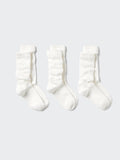 Socks 3 Pairs Loose - WHITE