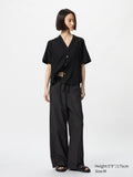 Linen Blend Easy Pants (Longer Length) - PINK