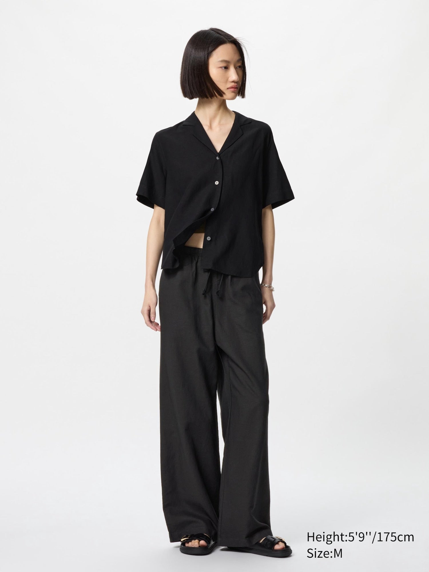Linen Blend Easy Pants (Longer Length) - PINK