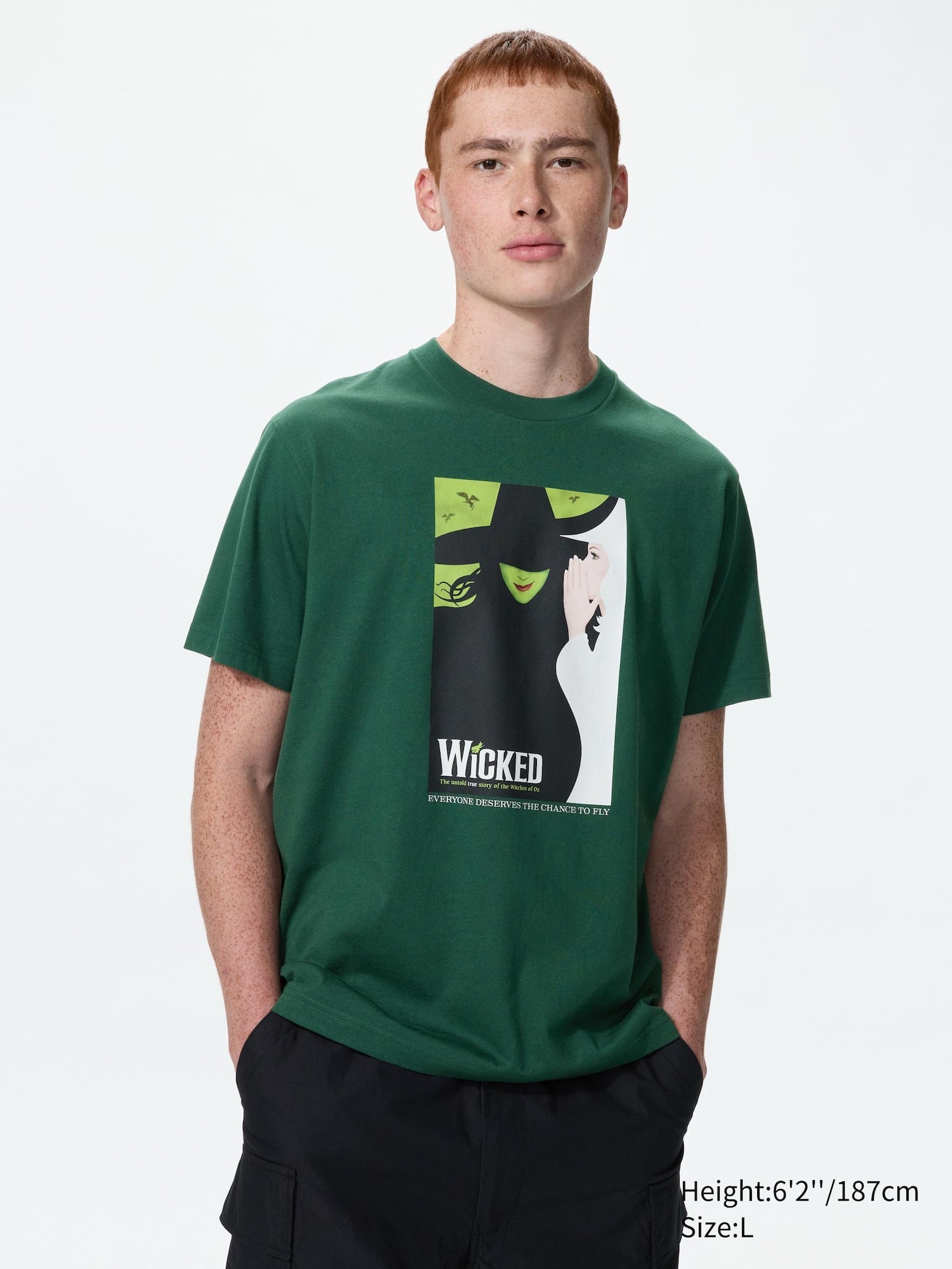 Musical Icons UT (Short Sleeve Graphic T-Shirt) (Wicked) - DARK GREEN