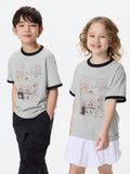 KIDS NY POP ART UT (Short Sleeve Graphic T-Shirt) - GRAY