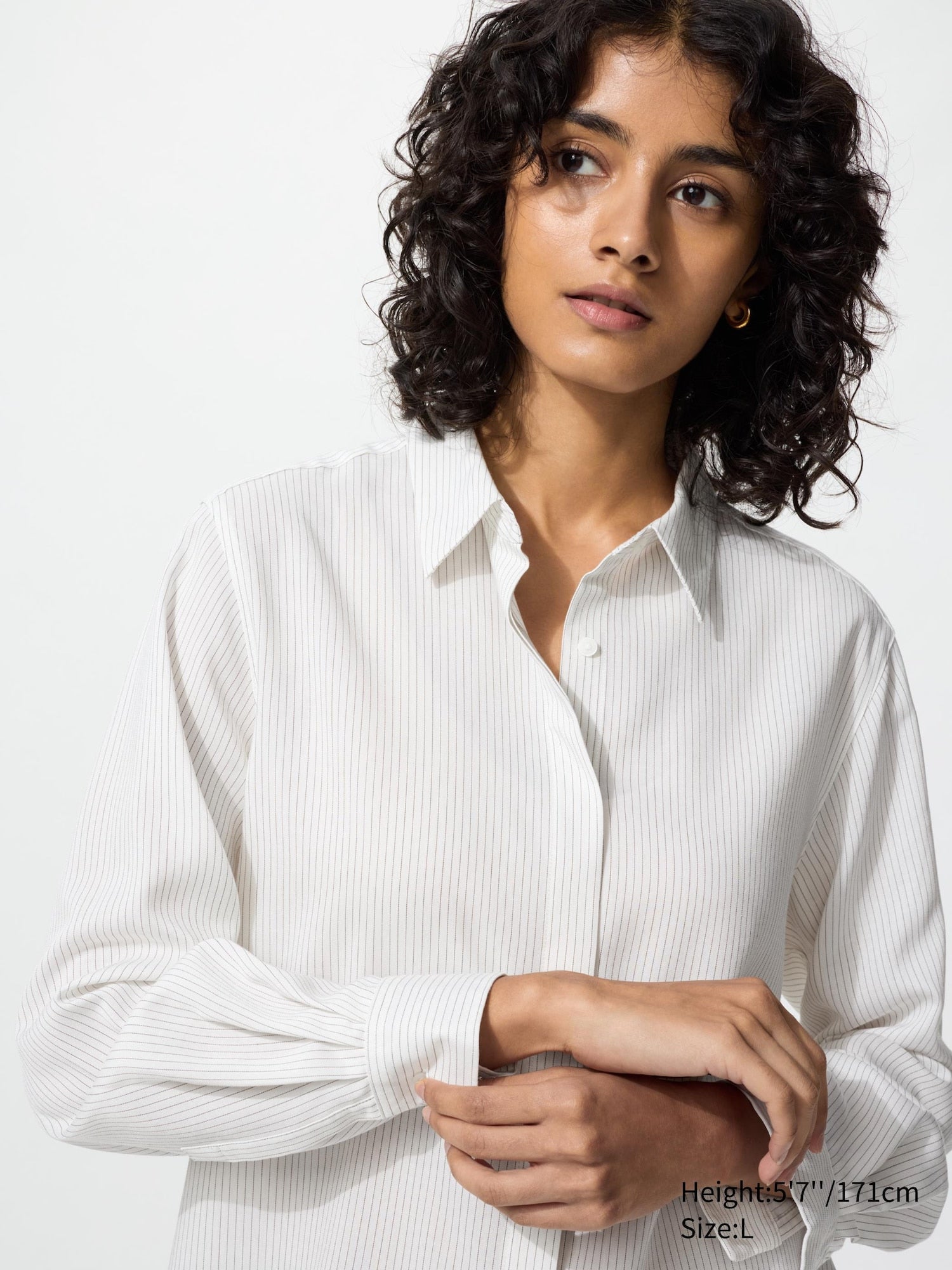 Rayon Blouse Striped - OFF WHITE