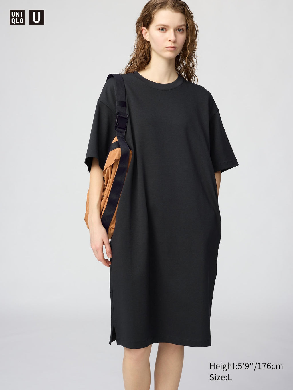 AIRism Cotton Relaxed Dress - BLACK