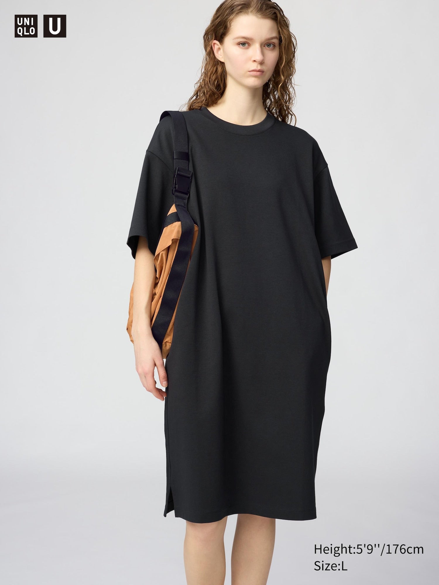 AIRism Cotton Relaxed Dress - BLACK
