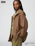 UV Protection Sheer Oversized Parka - PURPLE