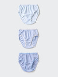 GIRLS Cotton Shorts 3 Pairs - LIGHT BLUE