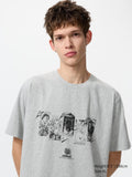 MANGA 100th UT - KINGDOM (Short Sleeve Graphic T-Shirt) - GRAY
