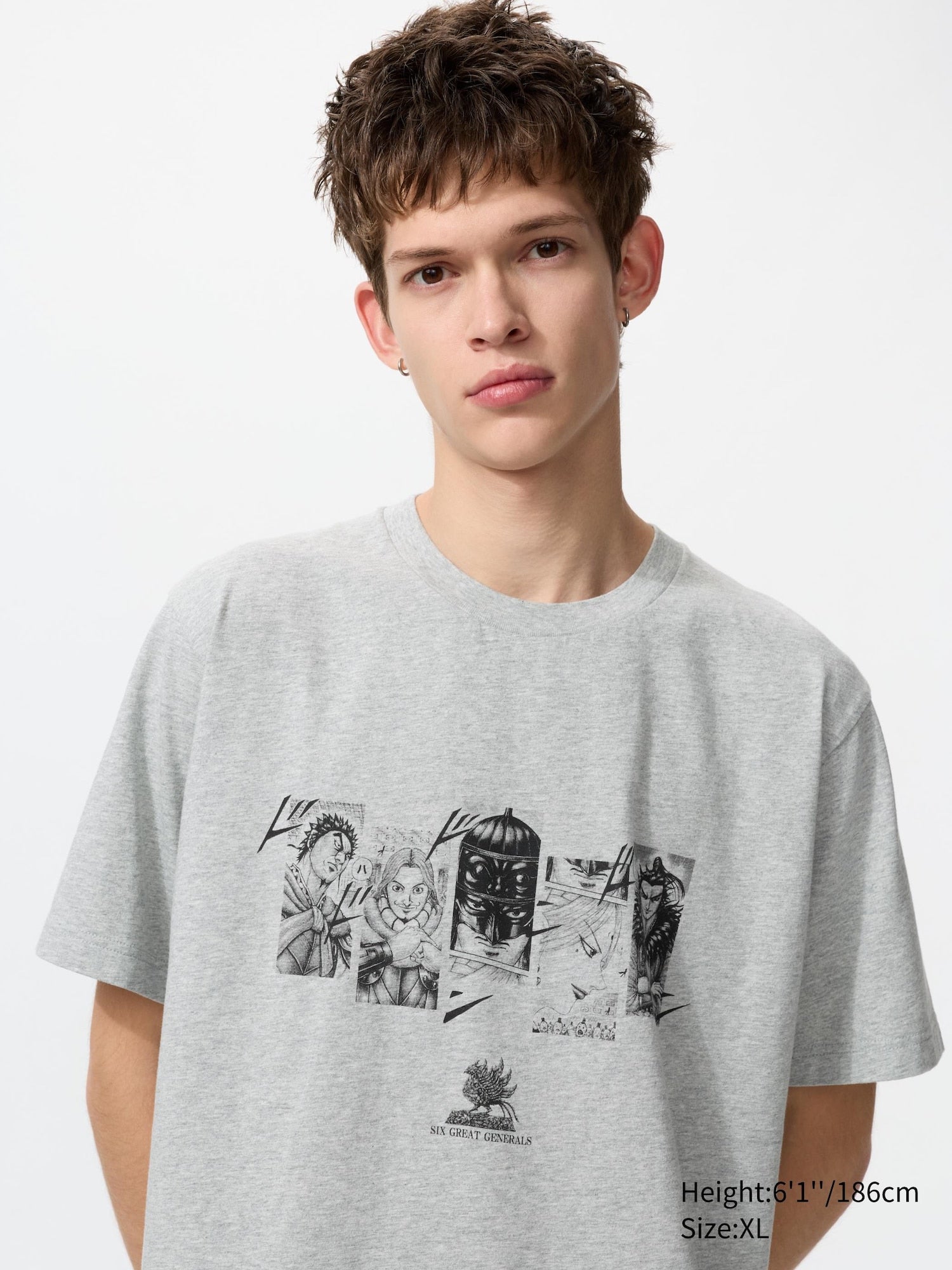 MANGA 100th UT - KINGDOM (Short Sleeve Graphic T-Shirt) - GRAY