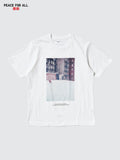 PEACE FOR ALL Saul Leiter Short Sleeve T-Shirt - WHITE