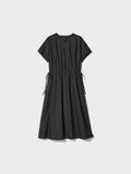 Cotton Flare Dress - BLACK