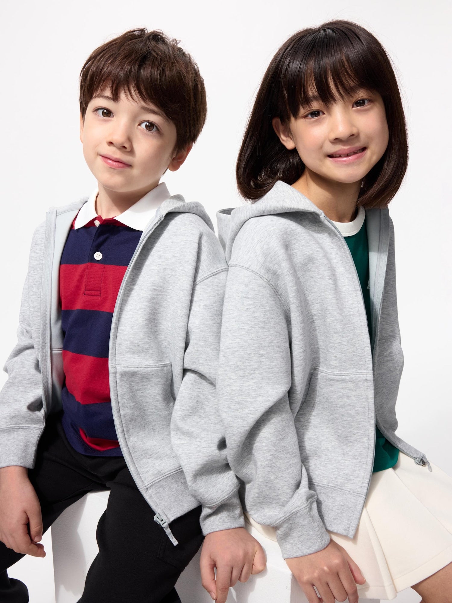 KIDS Dry Sweat Full Zip Hoodie - GRAY